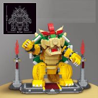 ⊕☋☑ cichun3qwef ใช้งานร่วมกับ LEGO Building Blocks Super Mario Powerful Bowser ของเล่นก่อสร้างเพื่อการศึกษาสำหรับเด็กและเด็กชาย 71411