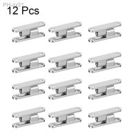 UXCELL 12Pcs 36 x 12 x 8mm 2.5mm Dia. Cupboard Zinc Alloy 90 Degree Detachable Door Hinge Silver Tone