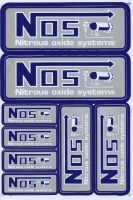 สติกเกอร์ NOS สติกเกอร์แต่งรถ ติดรถยนต์ รถมอเตอร์ไซค์ หมวกกันน็อค PVC โลโก้ รถแข่ง Honda Yamaha Suzuki Kawasaki Ducati ,NOS sticker Sponsor Racing Stickers Size: 27 x 18cm