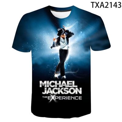 3D printed Michael Jackson pattern, mens short sleeve shirt 3D T-shirt, comfortable and breathable 3