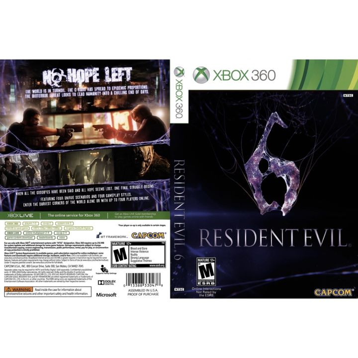 resident-evil-เรสซิเด้นท์อีวิล-ทุกภาค-แผ่นเกม-xbox-360-สำหลับเครื่องแปลง-rgh-jtac-lt2-0-lt3-0