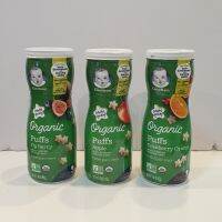 ขนมสำหรับเด็กเล็ก Gerber Puffs organic ,สำหรับ 8m+, ขนมละลายเมื่อเจอน้ำลายไม่ติดคอ ,import USA