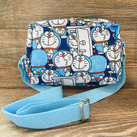 [In stock] หลายมัน A Dream Ding Dong Cat Blue Fatty Doraemon Cartoon Cute New Crossbody Bag กระเป๋าสะพายกันน้ำ