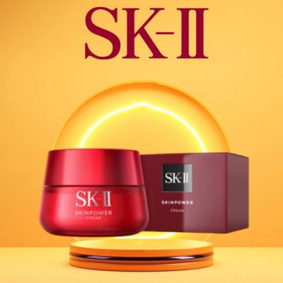 แท้จริง SKII/SK2 Cream Pelembab RNA Power Memperbaiki/Memutihkan 80g untuk Kecantikan Wanita SKII ครีมหน้าแดง 80ml