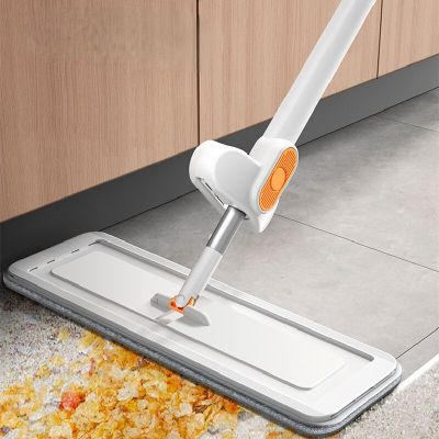 Mop Squeeze Flat Floor Trapezers Hand Free Washing for Home Cleaning Easy To Drain Telescopic Rod Household Items Accessories