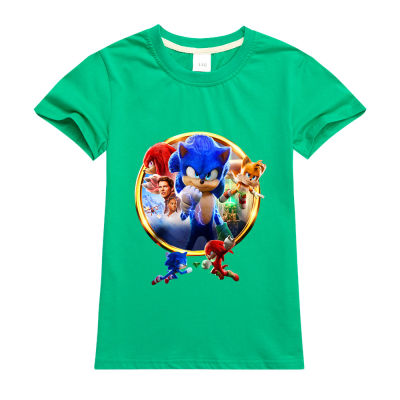 Sonic The Hedgehog Kids Boy S Bottoming Shirt Kids Cotton Tshirt 100% Cotton Tshirt Half Sleeve Summer Bottoming Shirt
