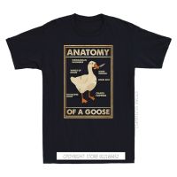Anatomy Of A Goose Duck Graphic Gaming Gamer Vintage MenS Black Basic T-Shirt Harajuku Gothic Men Tshirt Ullzang Streetwear Top