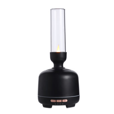 300ML Essential Ultrasonic Cool Mist Maker Fogger Humidifier Candle Air Humidifier Two Nozzle Oil Aroma Diffuser with LED light
