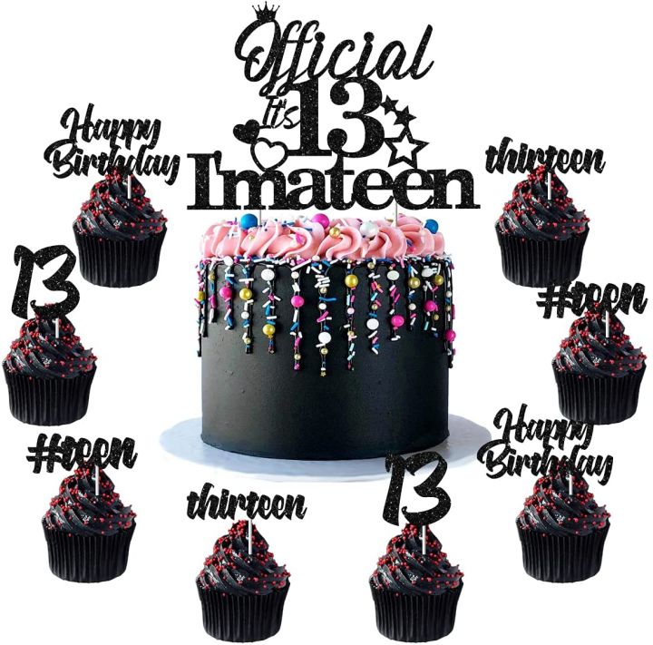 Happy 13th birthday cake topper - Cheers for 13 India | Ubuy