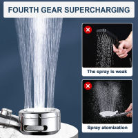 Shower Head Water-Saving Rain Shower Head 4 Model Jet Types Shower Head with Digital Temperature Display