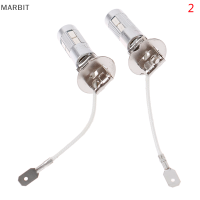 MARBIT หลอดไฟรถยนต์ LED 2ชิ้น, ไฟ H3 LED อายุการใช้งานยาวนานหลอดไฟตัดหมอก