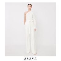 [asava ss23] Odette High-waisted Belt Pants กางเกงผู้หญิง ขายาว ทรงตรง แต่งคาดเข็มขัด กระเป๋าข้าง