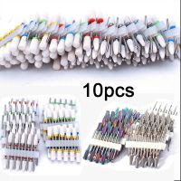 10pc Carbide Manicure Cutters Set Nail Drill Bits Gel Polish Remover Cutter Ceramic Strawberries for Nails Electric Files Tools