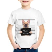 Dog Police Printed Graphic T Shirts Animal Funny Clothes Bad Dog Pug Bulldog Tees T Shirt For
