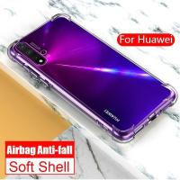 สำหรับ Huawei Nova 8 7 6 SE 5 5i Pro 5T 4 4e 3 3i 3e เคสโทรศัพท์,Clear เคสกันกระแทกมือถือฝาครอบแท่งซิลิโคนโปร่งแสงเคสทีพียู