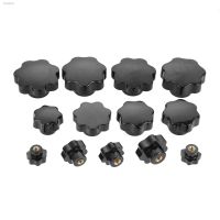 ❐☃✼ 5/2/1 Pcs M5 M6 M8 M10 M12 M16 Plum Hand Tighten Nuts Handle Thread Star Mechanical Black Thumb Nuts Clamping Knob Manual Nuts