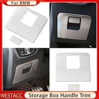 【CW】Stainless Steel Car Storage Handle Cover Trim Sticker for BMW X3 G01 X4 G02 2018 2019 2020 2021 2022 Accessories