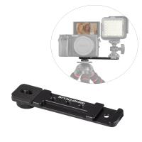 Camera Extension Plate Bracket Microphone Video light Cold Shoe Mount for A6400 A6300 A6000 M6 M50 Filming Selfie Vlogging