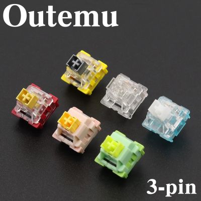 Outemu สวิตช์คีย์บอร์ดแบบกลไกสวิตช์3Pin แบบลิเนียร์สวิตช์สัมผัสคล้ายกันไฟแพนด้าสวิตช์ Keyboard Gaming RGB