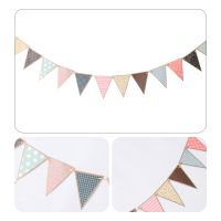 1Pc Pendant Happy Birthday Banner Baby Party Decor Decorative Flag Paper Hanging Pennant Child Banquet Bunting Random Color