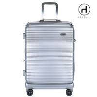 Holdall Bjorn Collection 25" Medium Front Opening Deep Capacity Luggage. 100% Polycarbonate. 100% Aluminum Trolley, Expandable, Secure Zippers, TSA Lock, 360 Degree Spinner Wheels.
