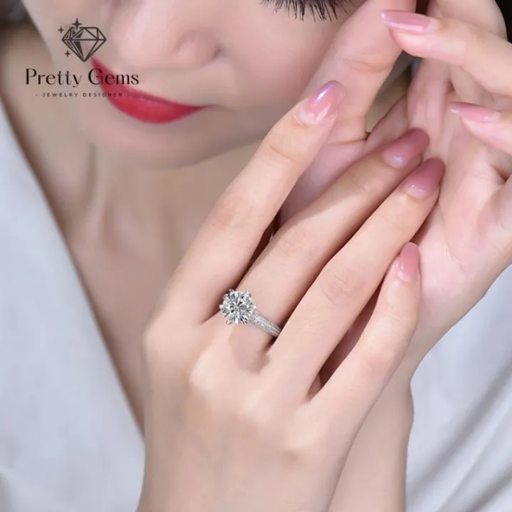 Pretty Gems 925 Silver Original Italy Legit/ Engagement Ring Finger For