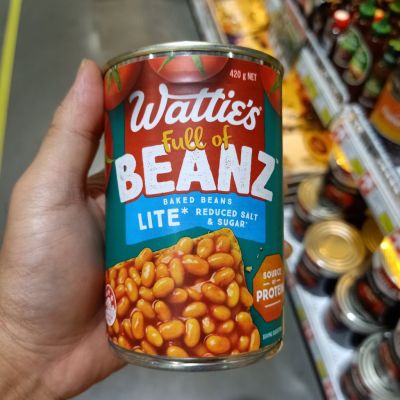 อาหารนำเข้า🌀 White beans in Seasoning Tomato Seasoning Wattie Full of Beanz Baked Beans 420g