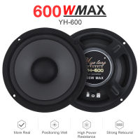 1PC 6 Inch 600W 2-Way Car HiFi Coaxial Speaker Vehicle Door Auto Audio Music Stereo Subwoofer Full Range Frequency Speakers