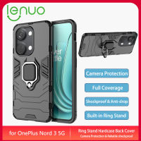 LENUO เคส เคสโทรศัพท์ OPPO OnePlus Nord 3 5G Case Slim Heavy Duty Hardcase Camera Protection Back Cover with Ring Stand