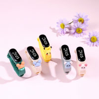 Cartoon Sports Waterproof Silicone Band LED Digital Wrist Watch Digital Boys Girls Children Kids Watch