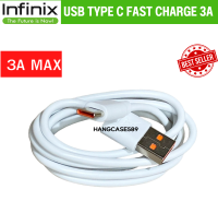 สายชาร์จมือถือ USB Type C Fast Charge  แท้ศูนย์ ยี่ห้อ Infinix 3A Max ของแท้ Type C รองรับมือถือหลายรุ่น Xiaomi ออปโป Huawei samsung vivo