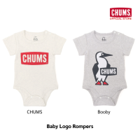 CHUMS Baby Logo Rompers / ชุดจั๊มสูท รอมเปอร์ แขนสั้น สําหรับเด็กทารกแรกเกิด อายุ 0-1 ขวบ newborn ผ้าฝ้าย ชัมส์