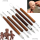 yizhuoliang 6pcs Clay sculpting WAX แกะสลักเครื่องปั้นดินเผา DIY เครื่องมือ shapers Polymer Modeling Gift