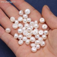 Real Natural Freshwater Pearl 7-8mm Bread Bead Half Hole Earring Pearl Beads Diy Beads for Jewelry Making Earrings Jewelry 10pcs