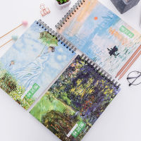 อุปกรณ์สำนักงานและโรงเรียน Memo Pad 16K Vintage Sketchbook หนา B5ขนาดใหญ่ Coil Sketch Book ภาพวาดสมุดระบายสี Blank Book