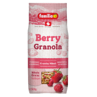 แฟมิเลีย เบอร์รี่ กราโนล่า 500 กรัม - Berry Granola Crunchy with Strawberry&amp;Raspberry 500g familia Brand