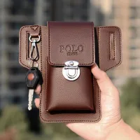 Leather Case Portable Pouch EDC Sheath Pocket Organizer Outdoor Camping Accessories Survival Hanging Waist Belt Bag Phone Pouch