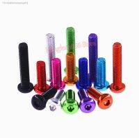 ✈ M3 M3.5 M4 M5 M6 Aluminum Alloy Button Socket Cap Screws Purple - Anodized Alu Round Head Allen Bolts Hex Drive Machine Screw