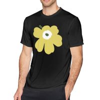 Marimekko Unikko（flower）graphic printed 100% Cotton Round neck Men Short Sleeve T-Shirt for men