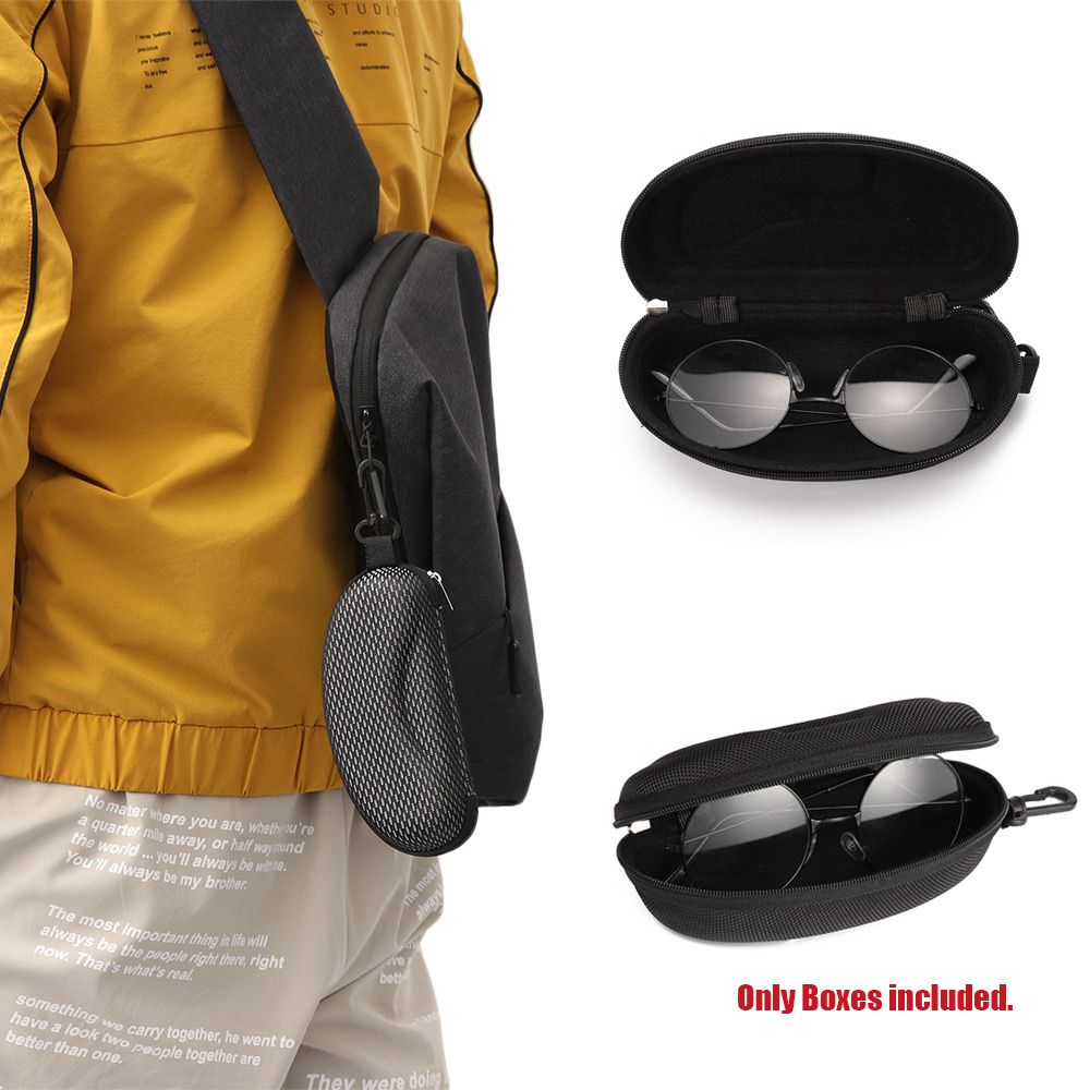 Goggles Eyewear Case Zipper Hard Box Glasses Holder Sunglasses Carrying Cases 