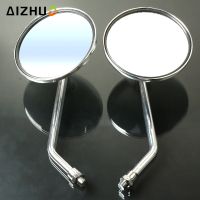 Motorcycle Rearview Mirrors 810mm Retro Stainless Steel Side Mirror For Suzuki intruder Honda Shadow 600 750 YAMAHA SR400 FZ6N