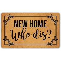 [A Warm]บ้านใหม่ที่ Dis Entry Welcome MatEntrance Door Mat FrontFloor Mat Indoor OutdoorSlip พรมเช็ดเท้ายาง