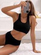 Đồ Bơi Bikini Đồ Bơi Nữ 2023 Bộ Bikini Băng Tóc Mới Eo Cao Bộ Đồ Tắm Trang