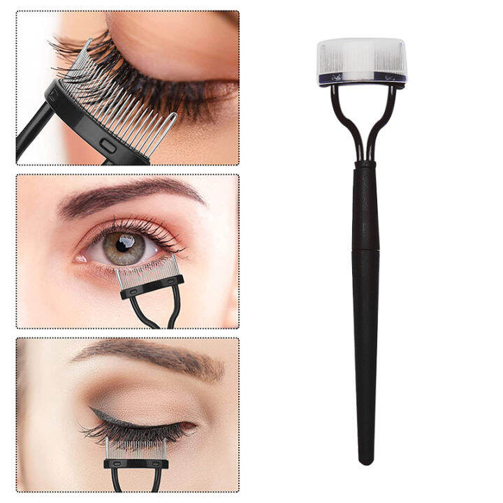 Eyelash Curler Eyelash Comb Mascara Separator Metal Brush Lash Lifting