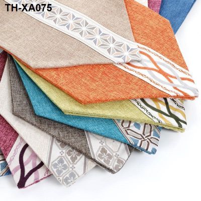 Can be customized pastoral cloth art pure embroidery edge thickening pointed tea