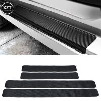 3D Carbon Fiber Car Sticker DIY Paste Protector Strip Auto Door Sill Side Mirror Anti Scratch Tape Waterproof Protection Film Bumper Stickers Decals M