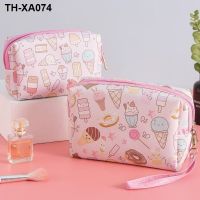 Cosmetic bag lovely Japanese ins wind Korea receive bag portable large capacity web celebrity cosmetic bag lady hand bag