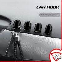 4pcs Car Hook Organizer Dashboard Hook Auto Fastener Clip For Usb Cable Headphone Key Storage Self Adhesive Wall Hooks Car Mask Holder Hanger Hook