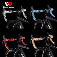 WEST BIKING 2PCS Road MTB Bike Handlebar Tape Anti-Silp EVA Tape With Bar Plug Shock Absorption Bicycle Headlebar Tape