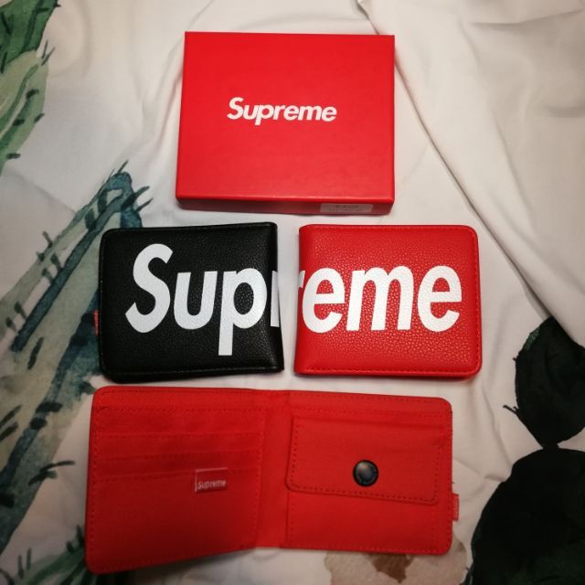 sale-กระเป๋า-สตางค์-suprem-e-หนัง-สกรีนลายหน้าหลัง